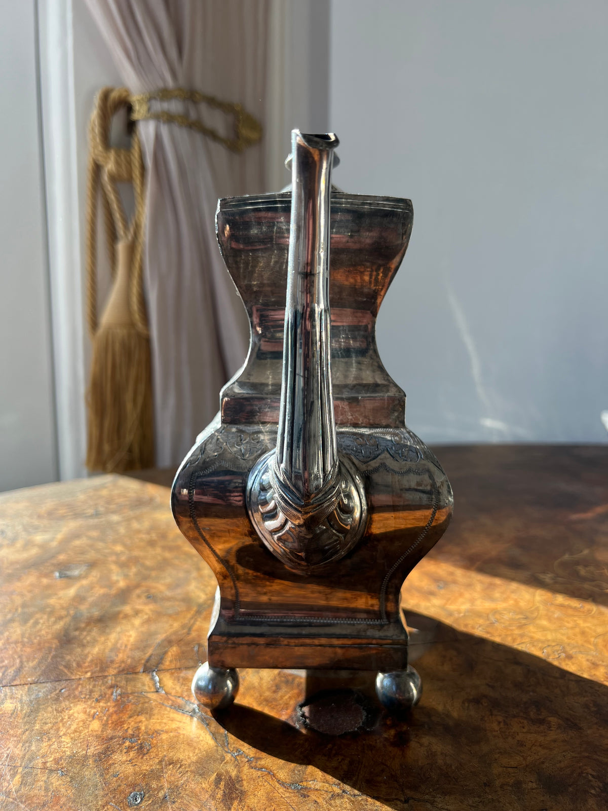 Victorian Silver Plate Coffee Pot – Wm. Briggs & Co., Sheffield (c.1880s)