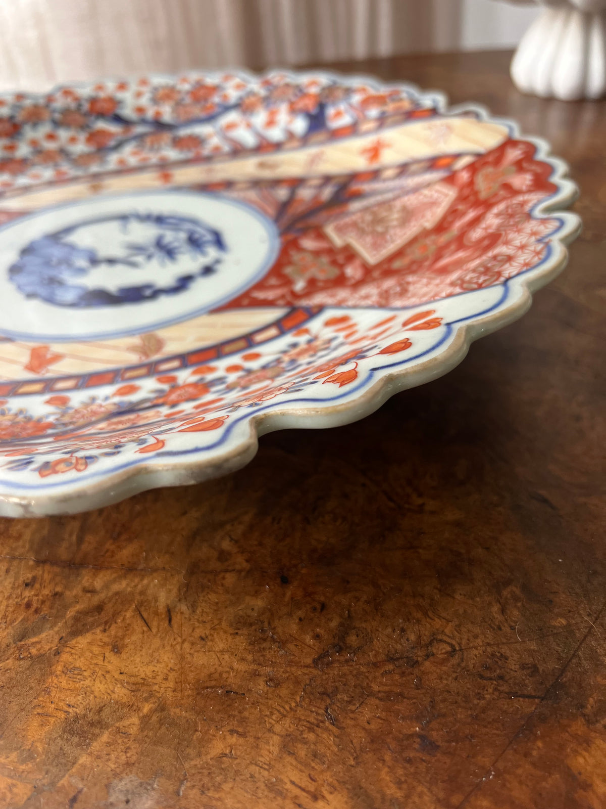 Antique Meiji Period Large Imari Charger Porcelain Plate