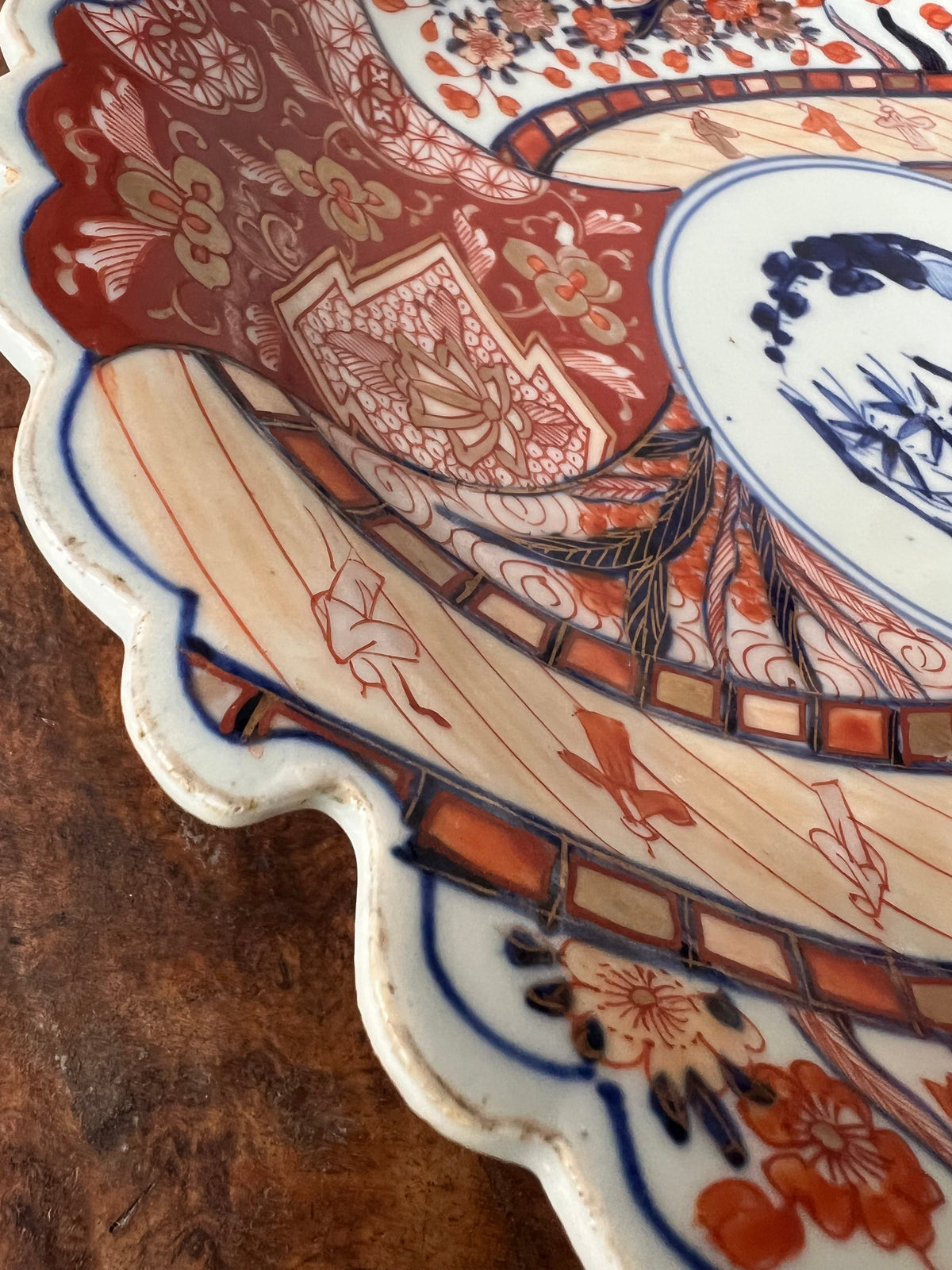 Antique Meiji Period Large Imari Charger Porcelain Plate
