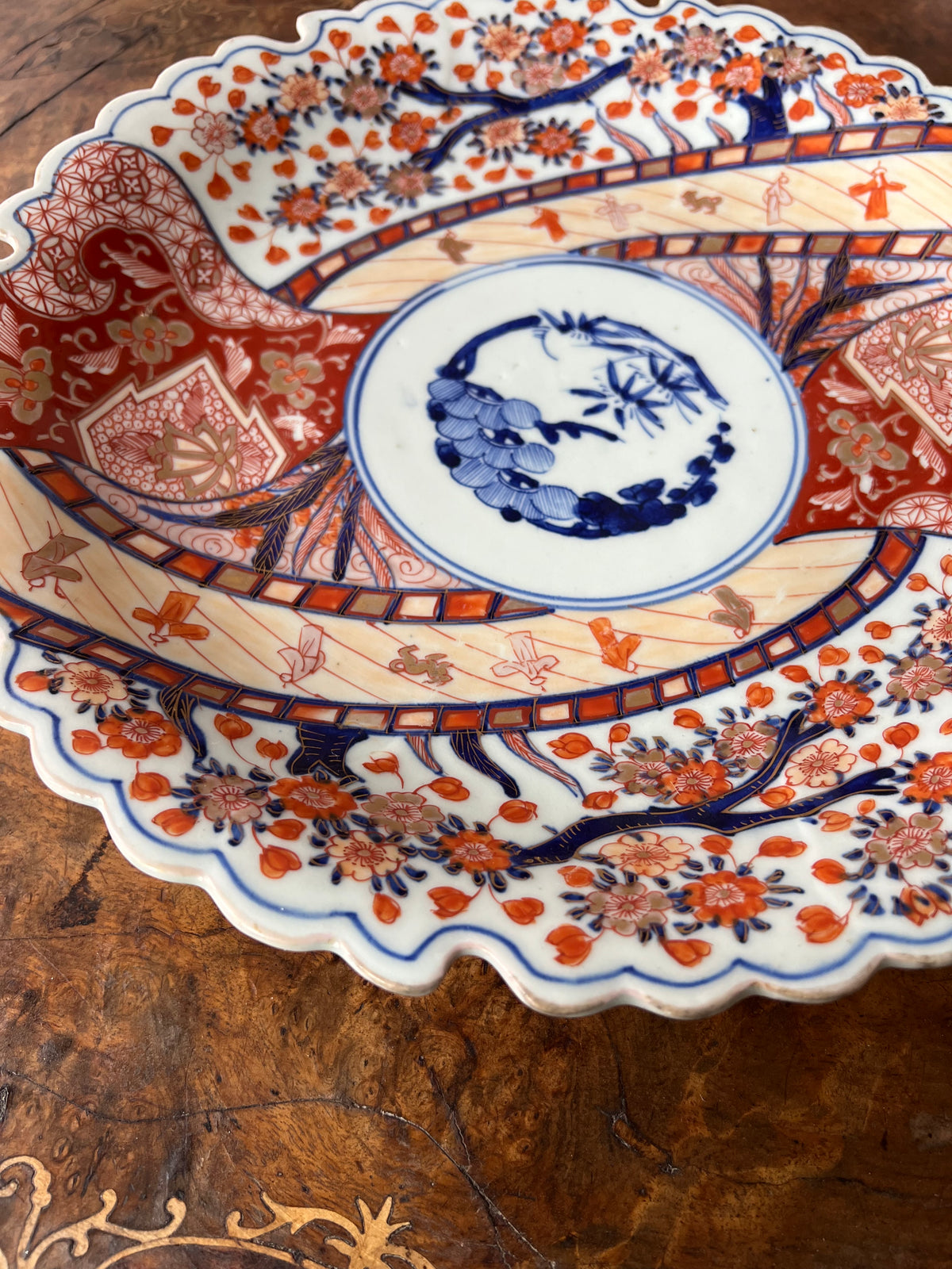 Antique Meiji Period Large Imari Charger Porcelain Plate