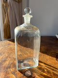 Neoclassical spirit decanter or liqueur bottle with gilt floral motif